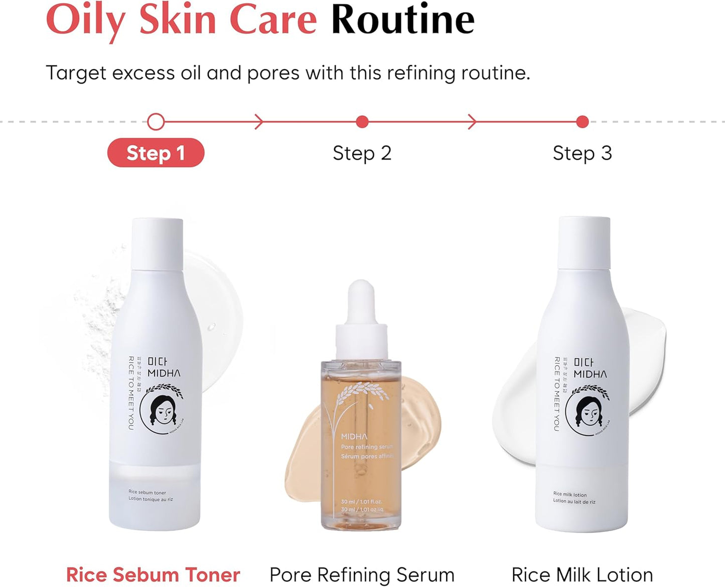 Midha Rice Sebum Toner 200ml