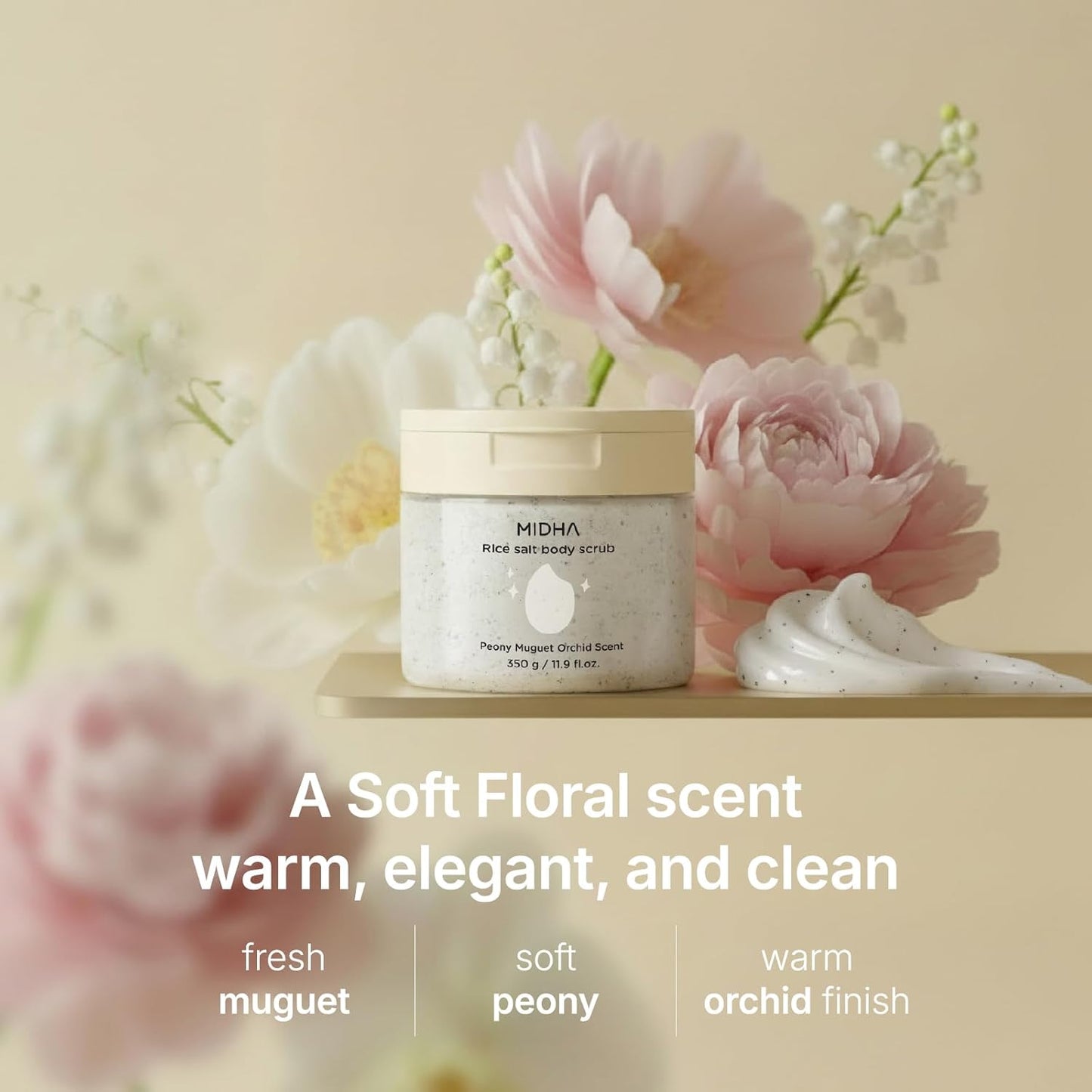 MIDHA Rice Salt Body Scrub [350g]