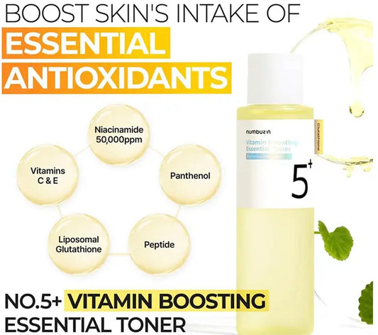Numbuzin - No.5 Vitamin Boosting Essence Toner - 200ml