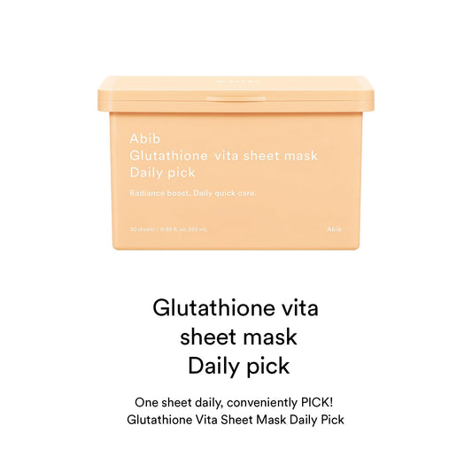 ABIB Glutathione Vita Sheet Mask Daily Pick [30 Sheets]