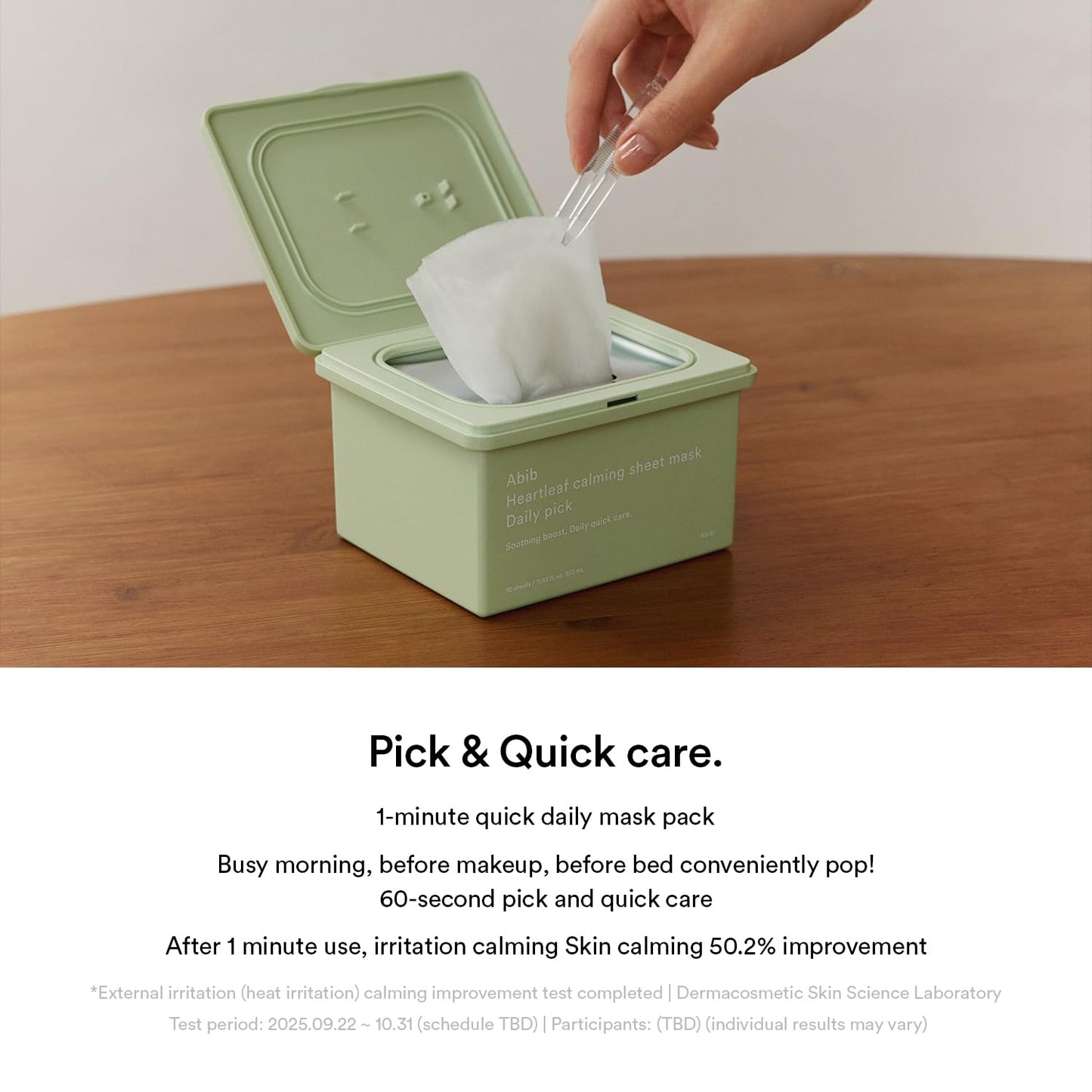 ABIB Heartleaf Sheet Mask Daily Pick [30 Sheets]