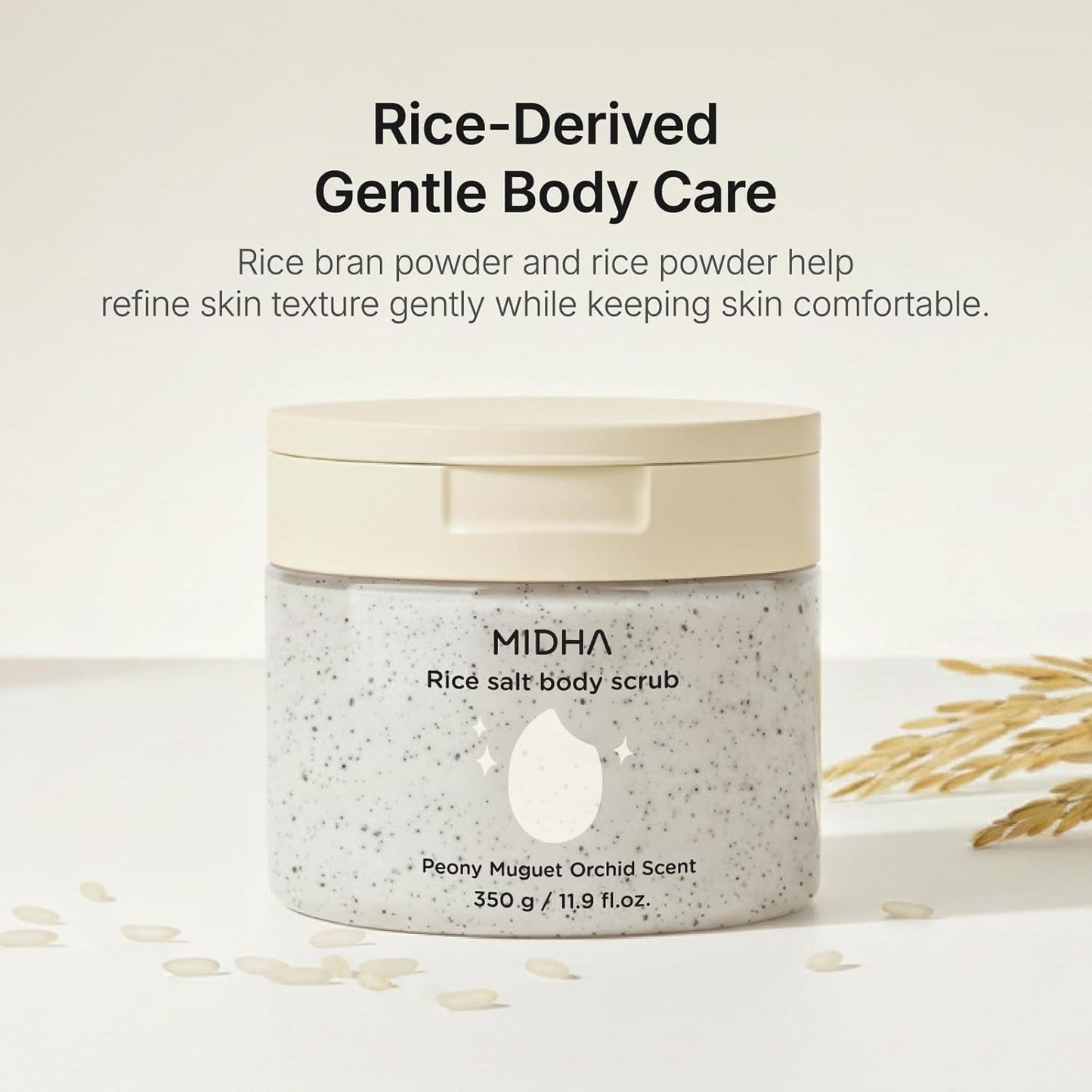 MIDHA Rice Salt Body Scrub [350g]