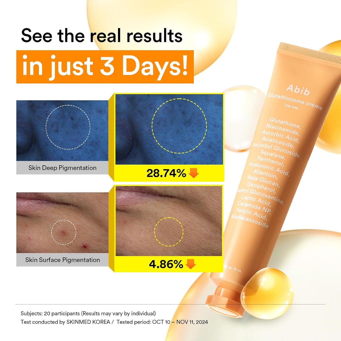 ABIB Glutathiosome Cream Vita Tube Facial Moisturiser [75ml]