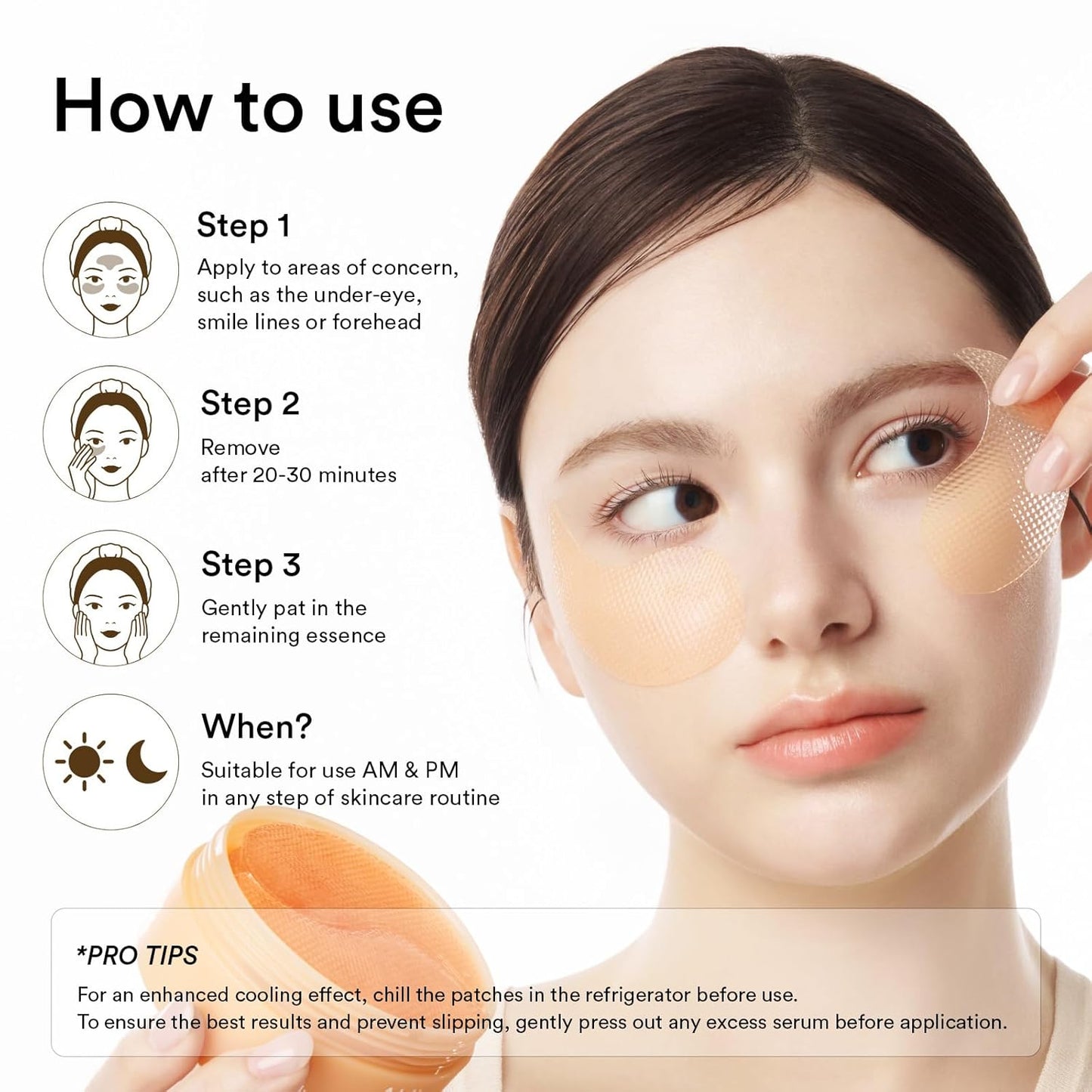 ABIB Glutathione Kojic Acid Eye Patches [60 Patches]