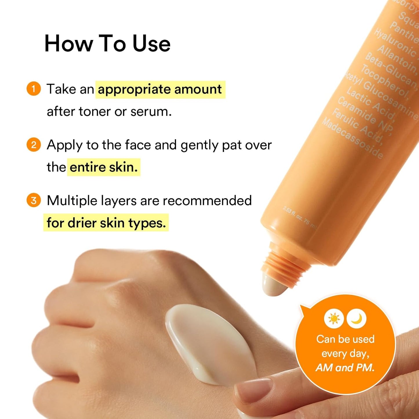ABIB Glutathiosome Cream Vita Tube Facial Moisturiser [75ml]
