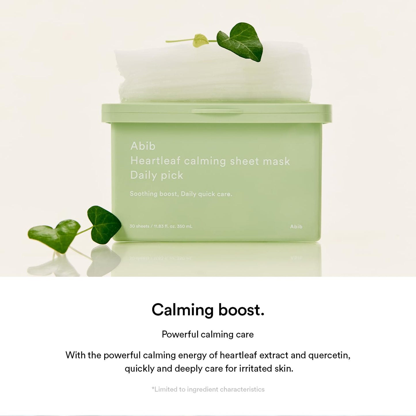 ABIB Heartleaf Sheet Mask Daily Pick [30 Sheets]