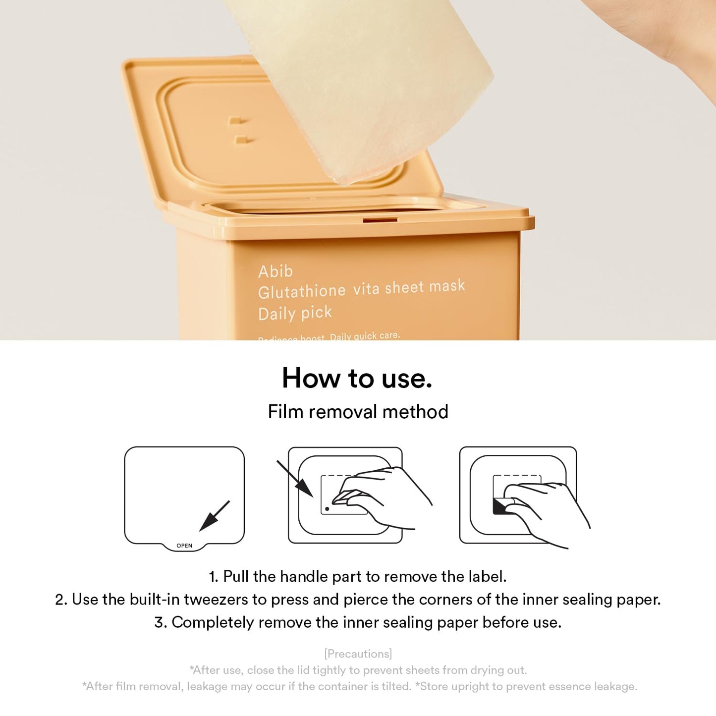 ABIB Glutathione Vita Sheet Mask Daily Pick [30 Sheets]