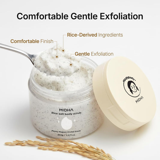 MIDHA Rice Salt Body Scrub [350g]