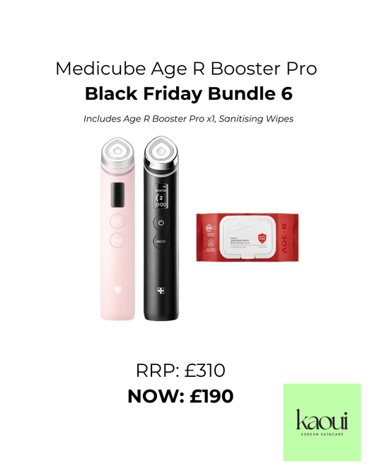 Medicube Age R Booster Pro 
Black Friday Bundle 6 (Pre Order est. arrival 10 days)