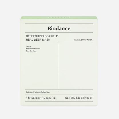 BIODANCE Refreshing Sea Kelp Real Deep Mask 4PCs