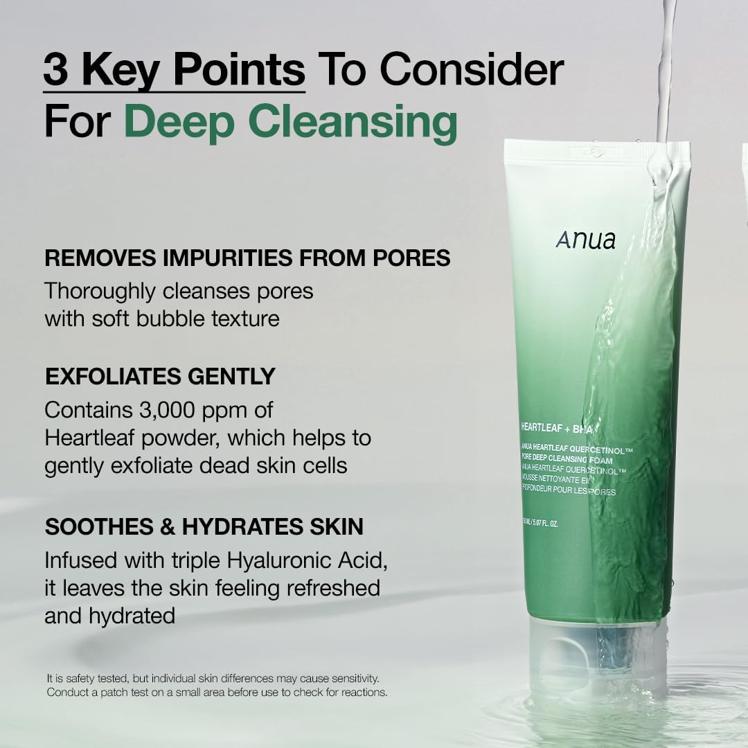 ANUA Heartleaf Quercetinol Deep Cleansing Foam (150ml)