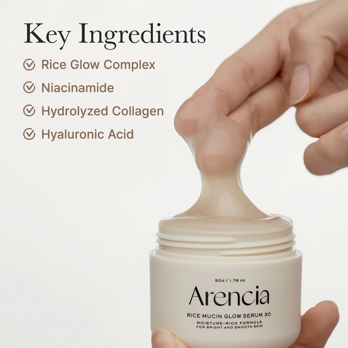 Arencia Rice Mucin Glow Overnight Serum 30 50g