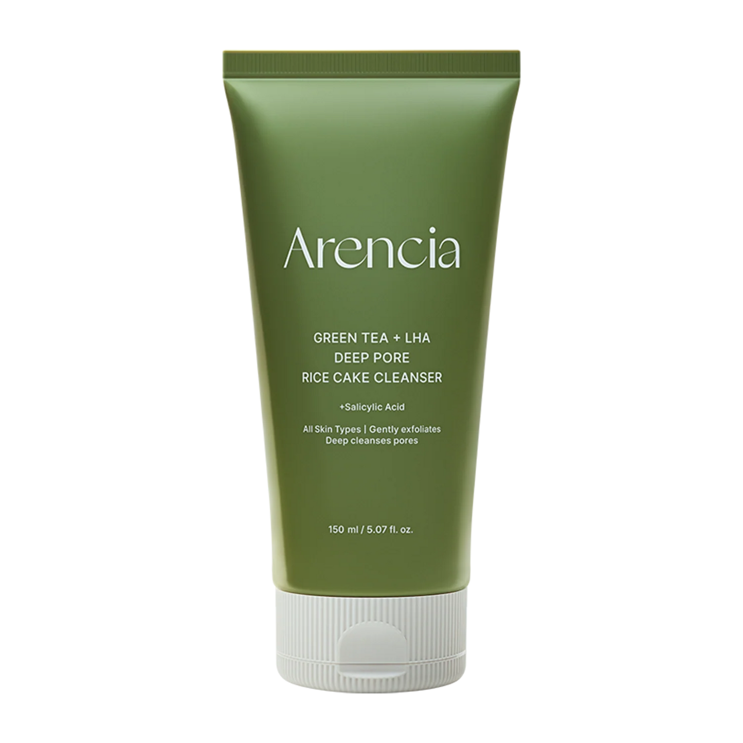Arencia Green Tea + LHA Deep Pore Rice Cake Cleanser 150ml