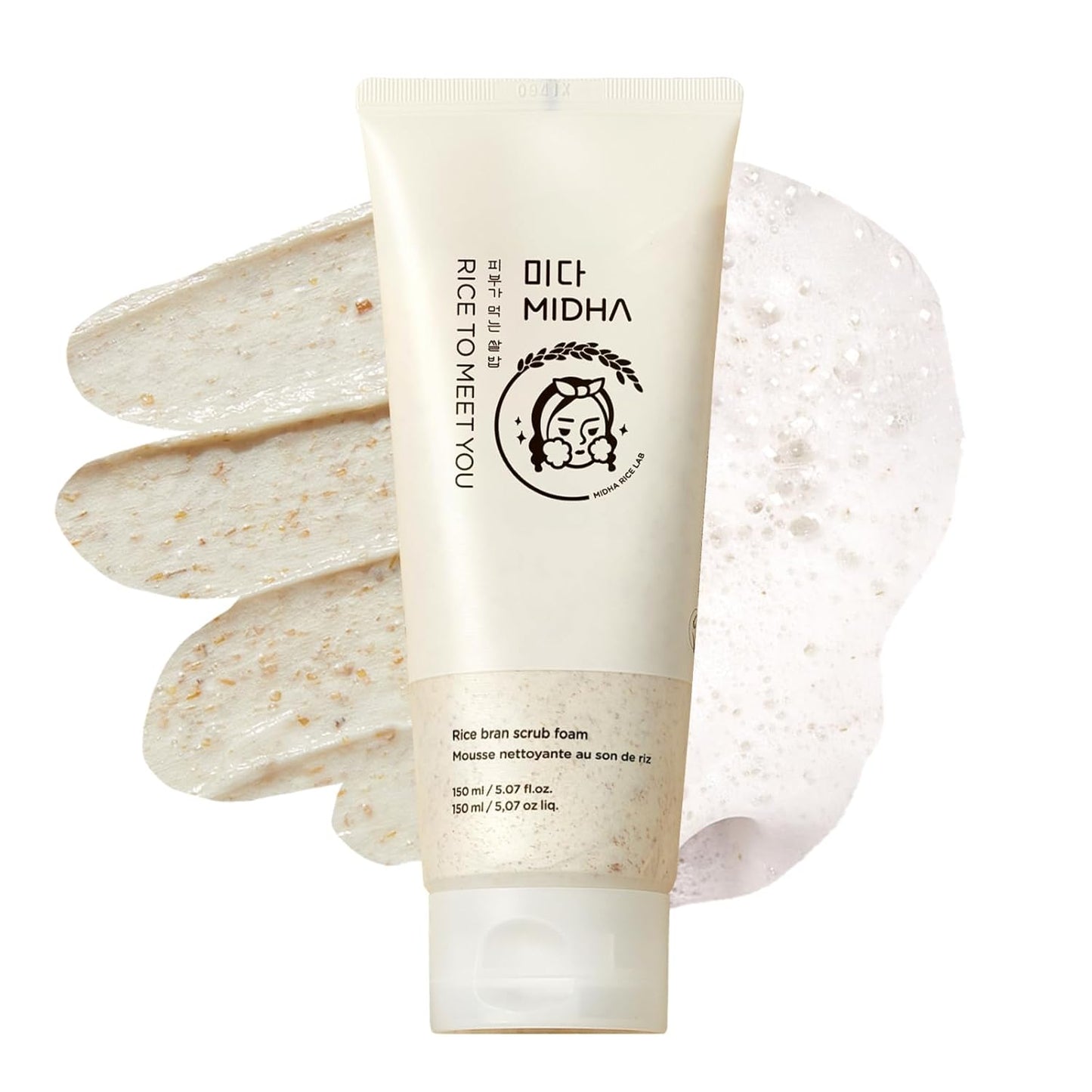 Midha Rice Bran Scrub Foam 150ml