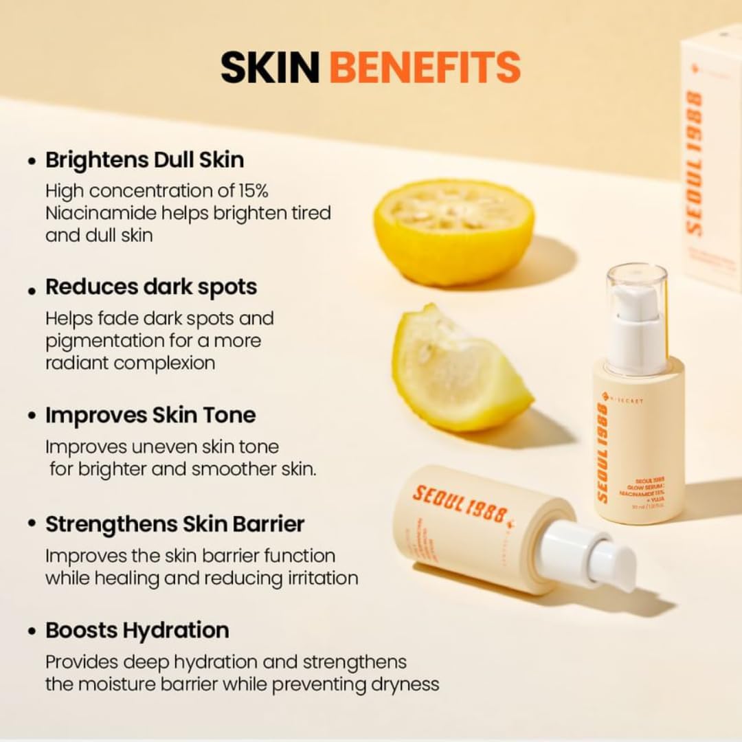 K SECRET SEOUL 1988 Glow Serum : Niacinamide 15% + Yuja 30ml