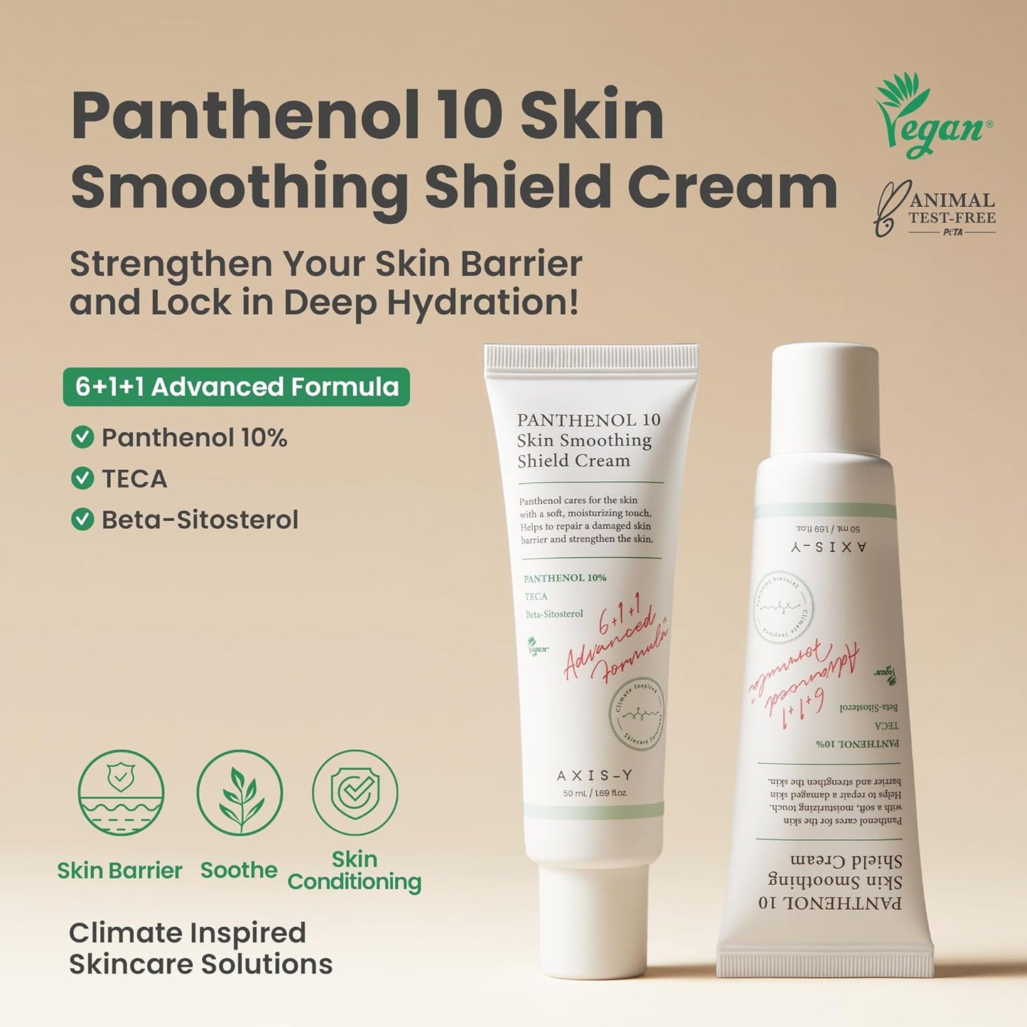 AXIS-Y Panthenol 10 Skin Smoothing Shield Cream 50ml