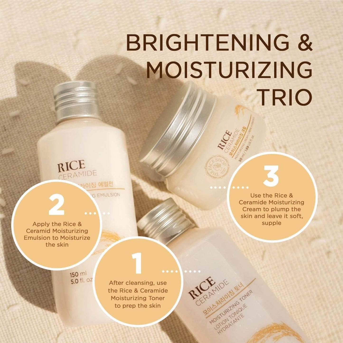 THE FACE SHOP Rice & Ceramide Moisture Emulsion 150ml