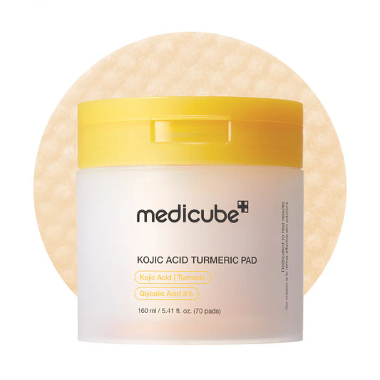 Medicube Kojic Acid Turmeric Clarifying Toner Pads (70 Pads)