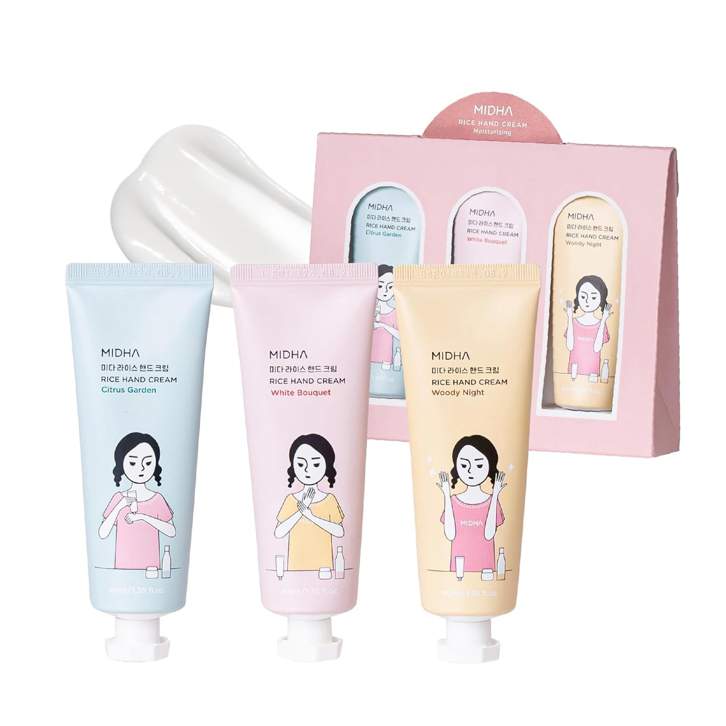 MIDHA Rice Handcream Discovery Set (3 x 40ml)
