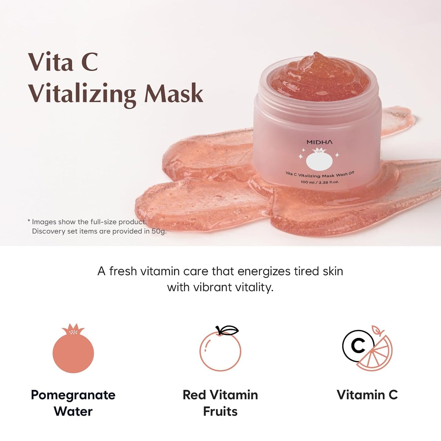 MIDHA Rice Wash Off Mask Discovery (Set 3 x 50g)
