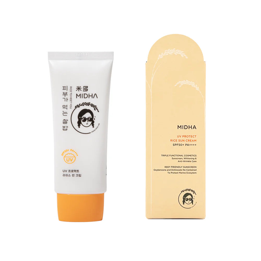 MIDHA UV Protect Rice Sun Cream SPF50+ PA++++ 50ml