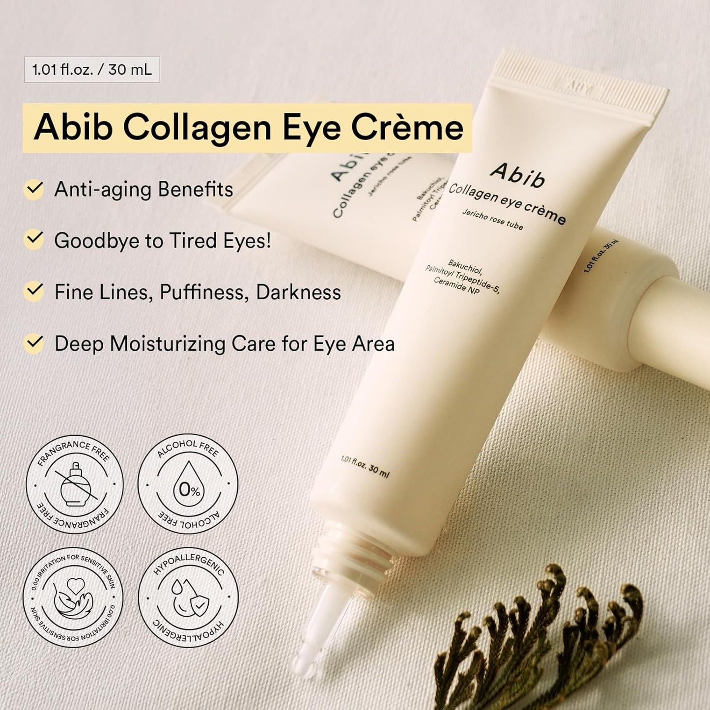 Abib Collagen Eye Crème Jericho Rose Tube [30ml]