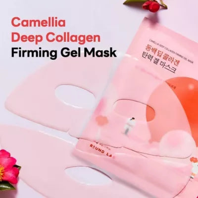 ROUND LAB Camellia Deep Collagen Firming Gel Mask Set [4 sheets]